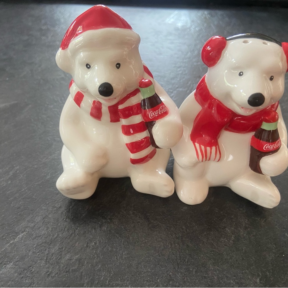Coca-Cola Polar Bear Shakers with Red Accents